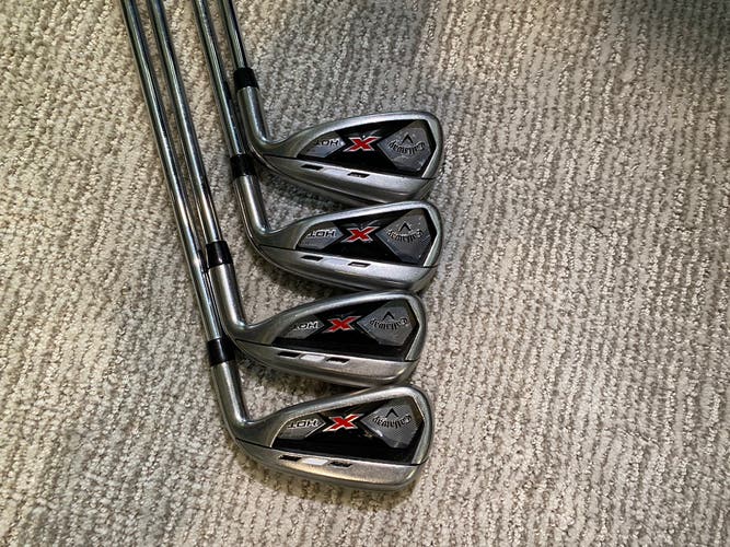 Men's Right Handed Uniflex Steel Shaft X Hot Iron Set