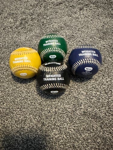 Weighted baseballs Used
