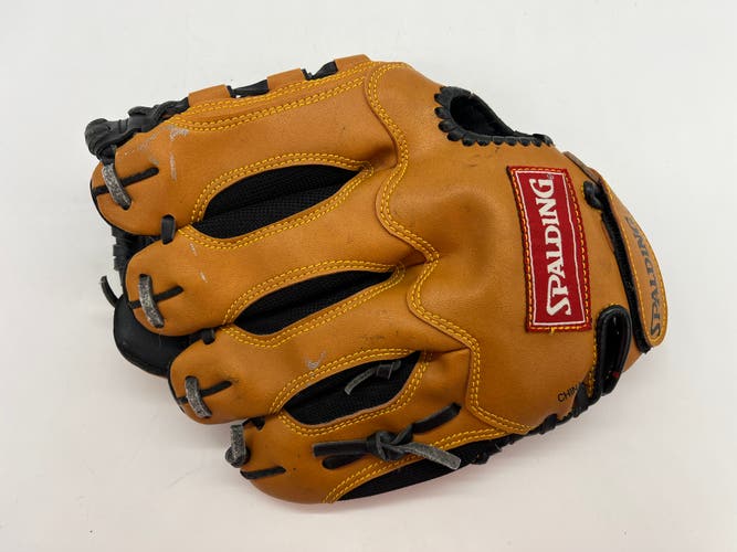 10.5 " T Ball T-Ball YOUTH Spalding Baseball Glove Mitt RHT Right Handed Throw Brown Black