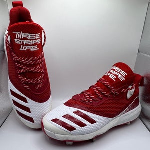 NWT Red/White Adidas Icon V Boost Men’s Metal Baseball Cleats