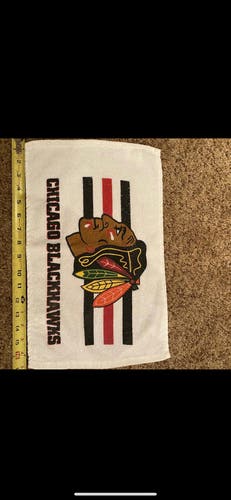Blackhawks hockey towel