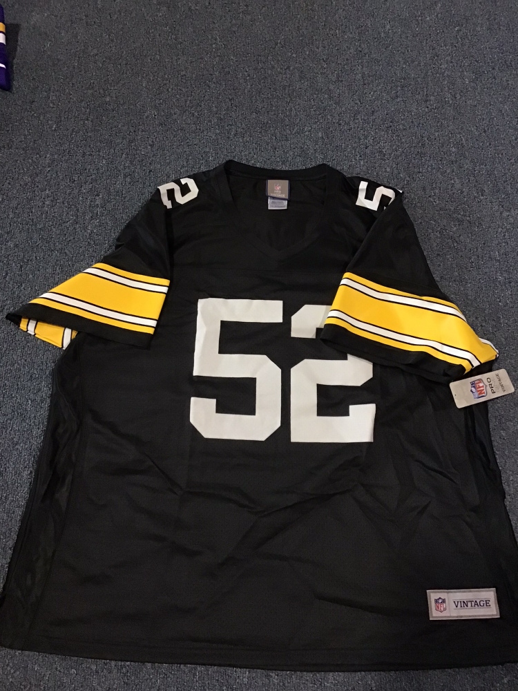 NWT Pittsburgh Steelers Womens 3XL PROLINE VINTAGE Jersey #52 Webster