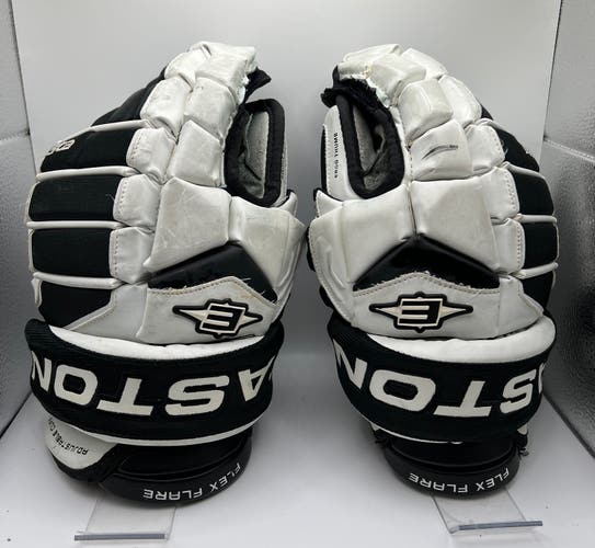 Used Easton EQ5 White/Black 14” Hockey Gloves
