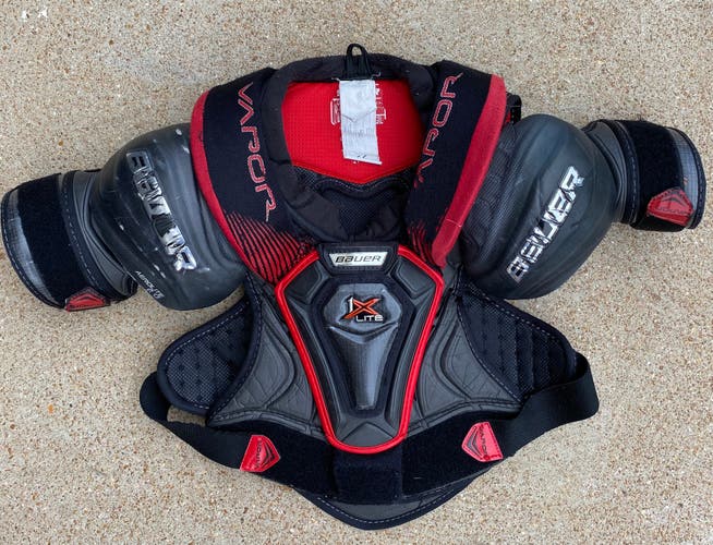Used Bauer Vapor 1X Lite Shoulder Pads - Junior Large