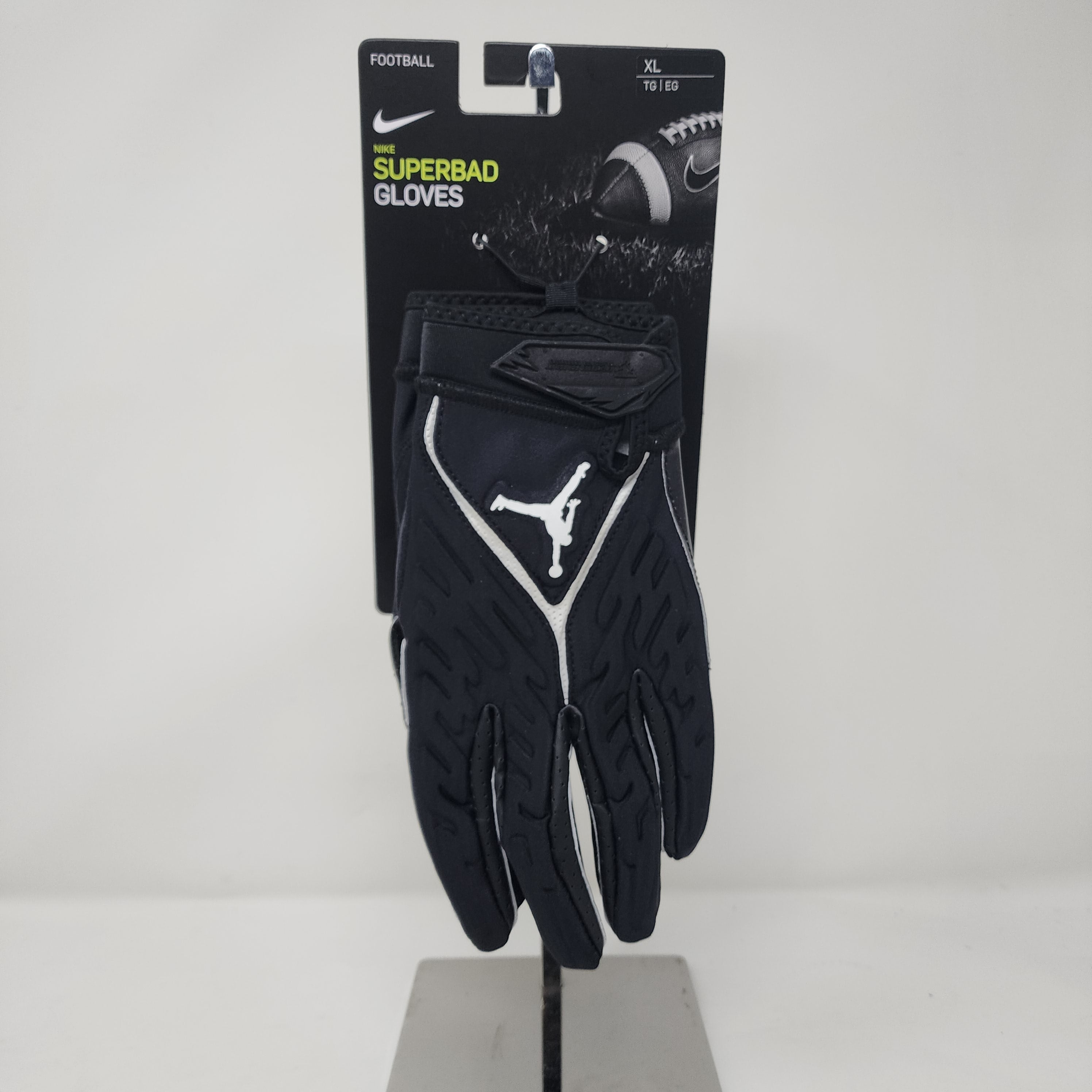 Nike Jordan Football Gloves Mens XL Black Superbad Lightweight 