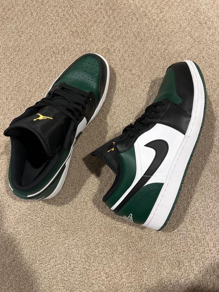 Green Used Size 12 Air Jordan Jordan 1 Low Shoes