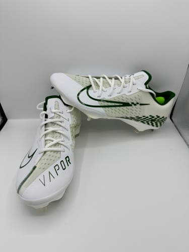 Nike Vapor Ultrafly Elite 4 Metal Baseball Cleats Mens 12 White Green DA0701-102