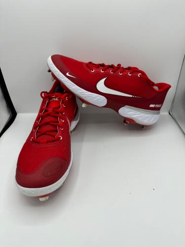 Nike Alpha Huarache Elite 3 Low Baseball Cleats Red White Size 8.5 CK0746-600