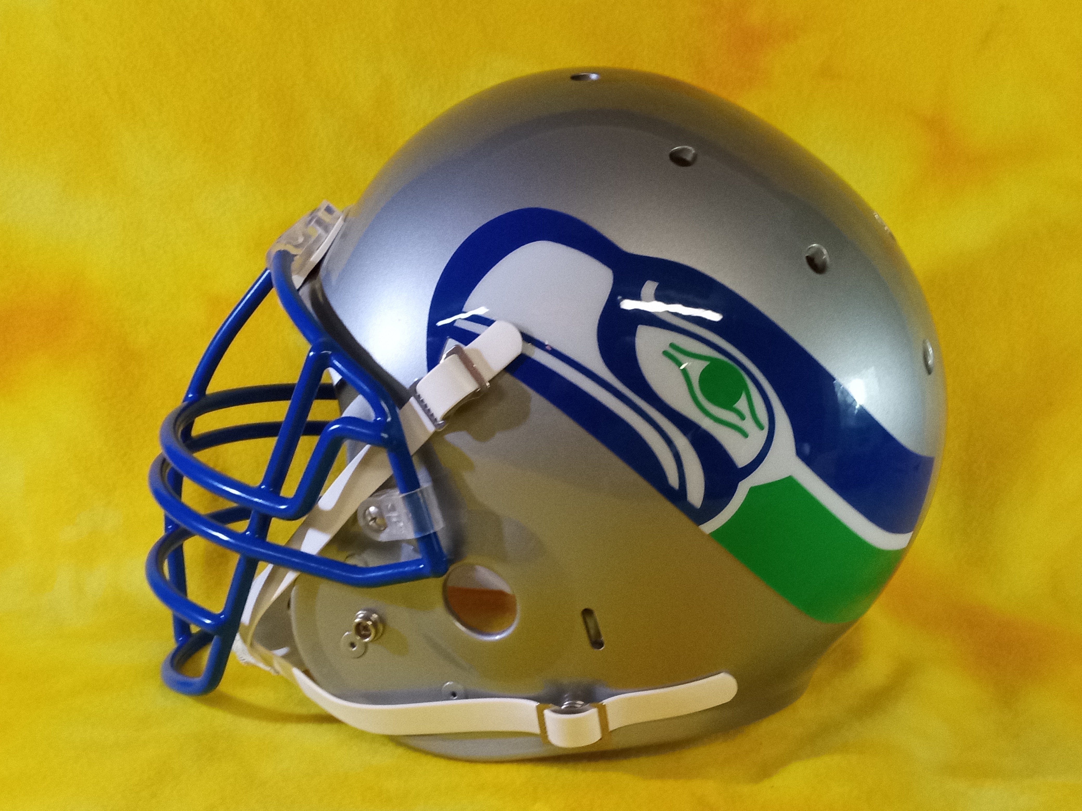 Seattle Seahawks throwback super custom fullsize football helmet