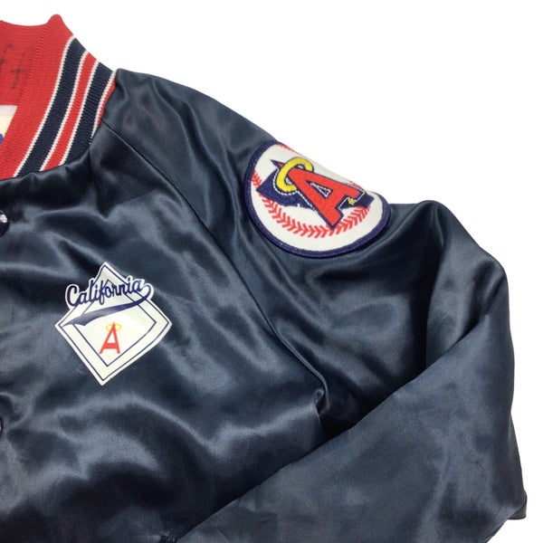 80's California Angels Starter Satin MLB Jacket Youth Size Large