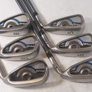 Ping GMax 5-W Iron Set Black Dot Right Senior Flex CFS 65 Graphite # 157223