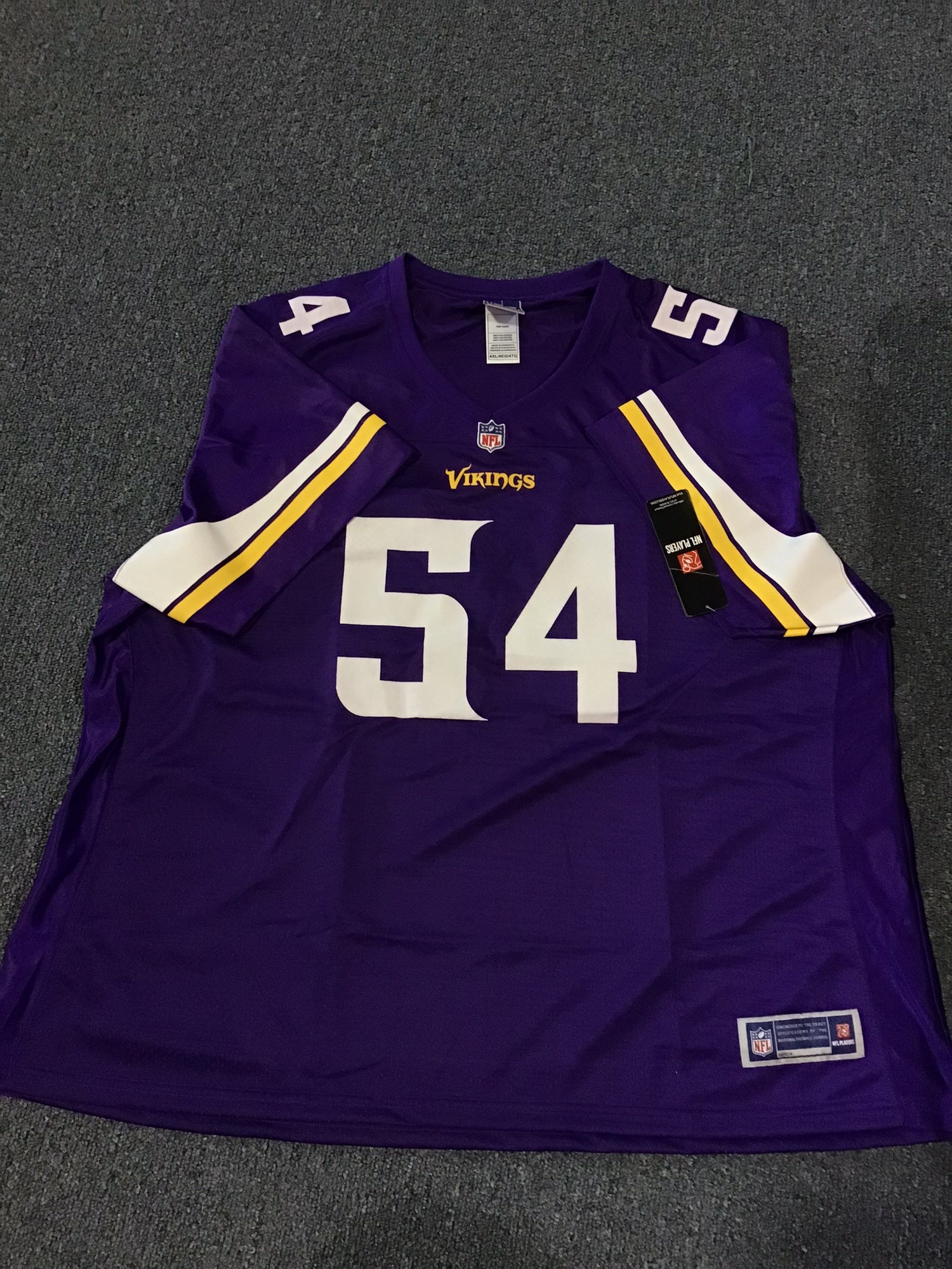 2012 Minnesota Vikings #92 Game Issued Purple Practice Jersey 54 DP20328