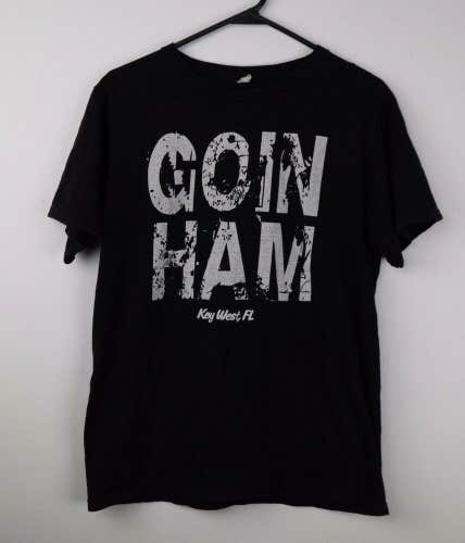 Key West Florida Goin Ham Drinking Alcohol Funny T-Shirt, Black,  Men's M
