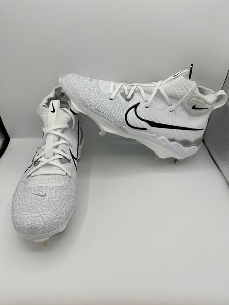 Nike Alpha Huarache NXT White - Men's Metal Baseball Cleats DJ6517-100 size 9.5
