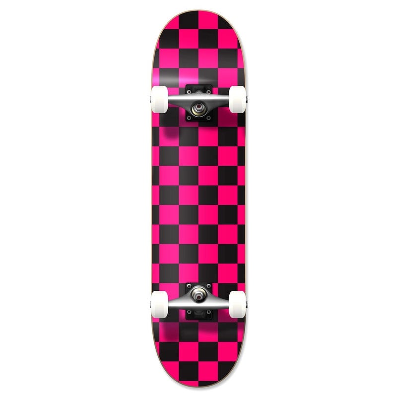 Checker Pink Skateboard