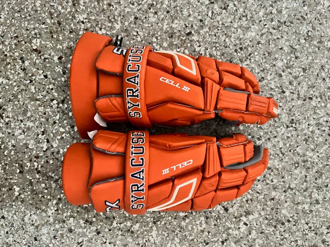 New Syracuse University STX Cell III Lacrosse Gloves 13"