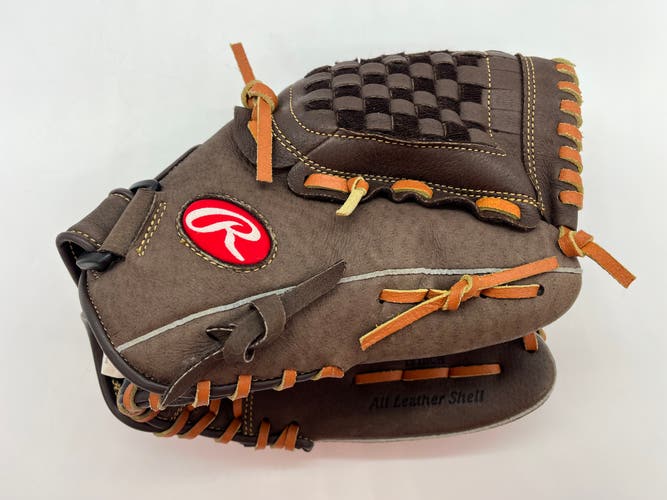 12" RHT Rawlings Softball Glove Mitt FP120 Fastpitch Brown Right Hand Throw