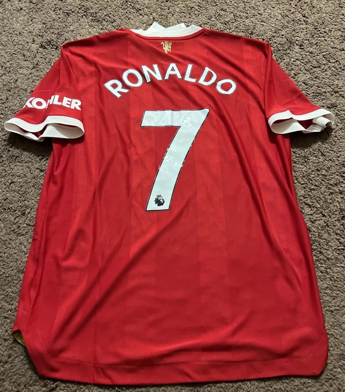 Ronaldo Manchester United Jersey 21/22 Home Player Issue Adidas Soccer Shirt  S