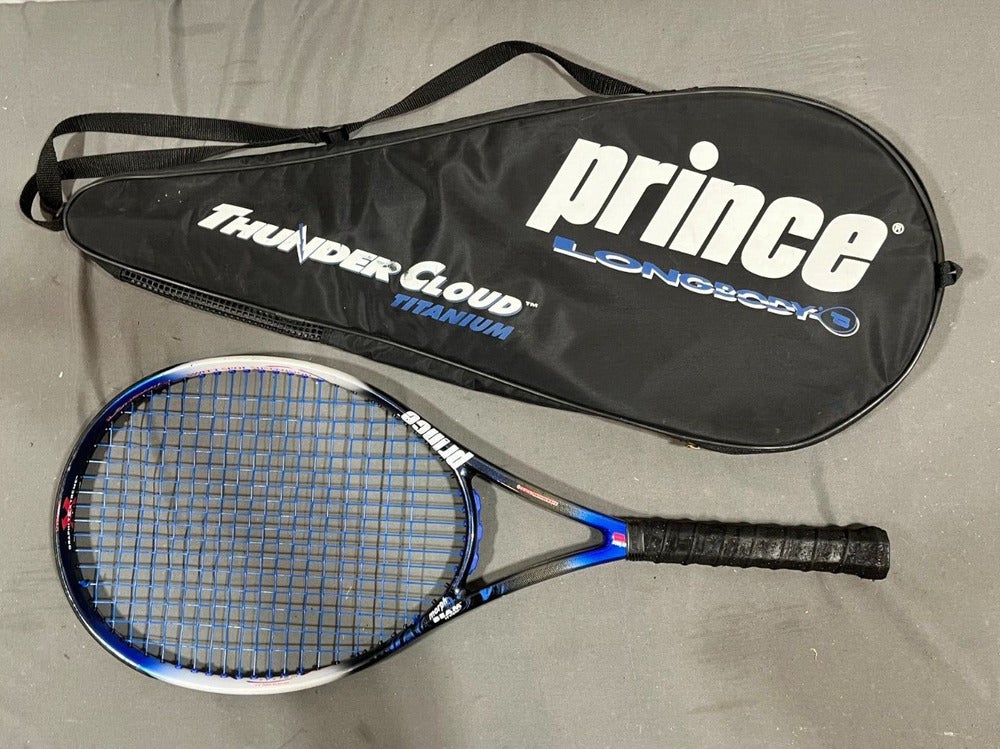 Prince Thunder Cloud Titanium 110 Sq In Oversize Tennis Racquet 4-1/4" Grip Case