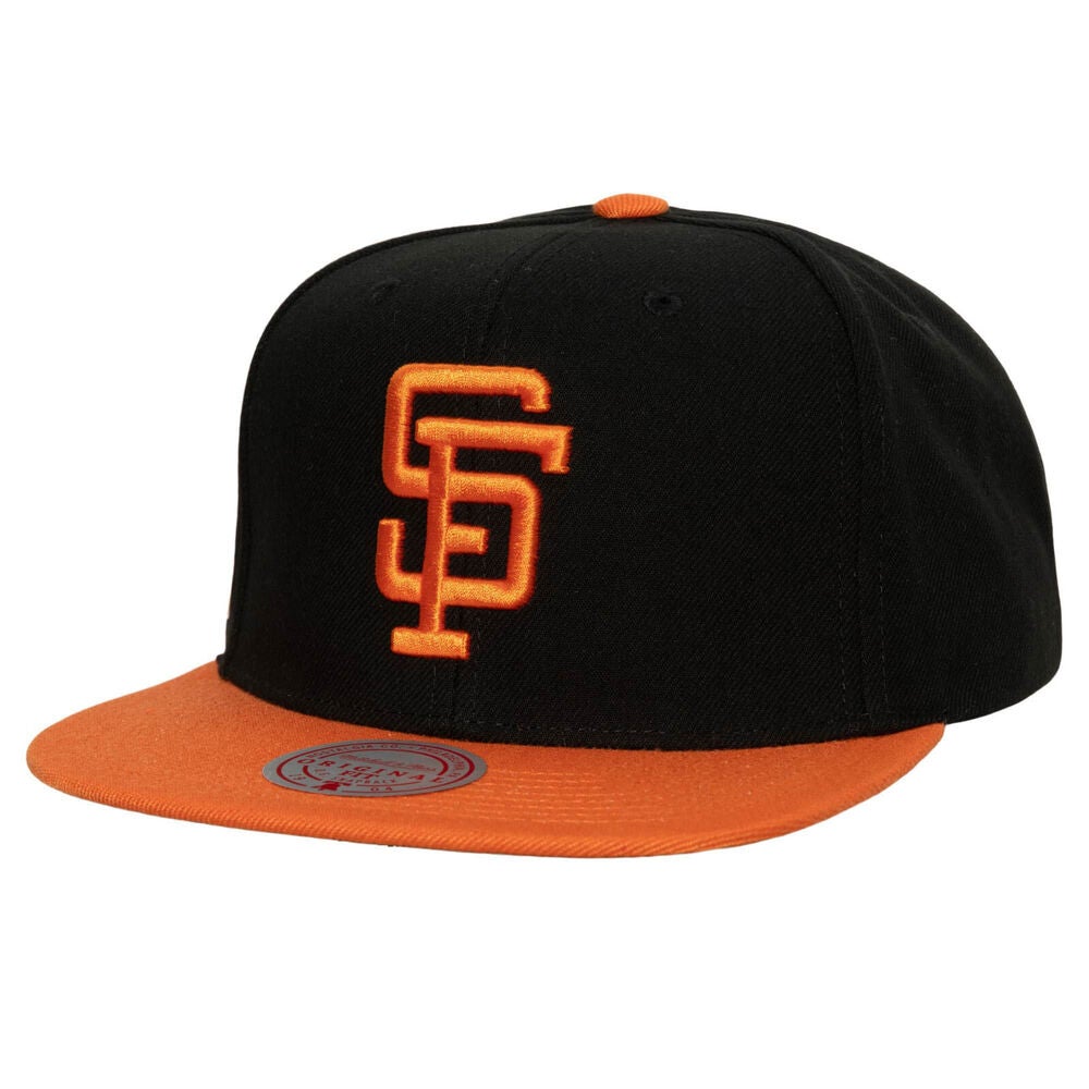 New York Giants Fitted Baseball Hat American Needle Black Orange