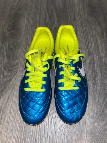 Blue Unisex Molded Cleats Nike Tiempo Legend V Cleats