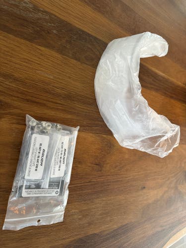 Brand New Bauer Clear Pro-Clip Straight Visor