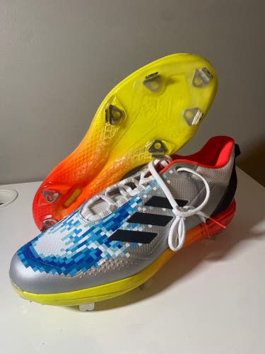 Adidas Icon 7 KO Size 13 Baseball Cleat Fire And Ice
