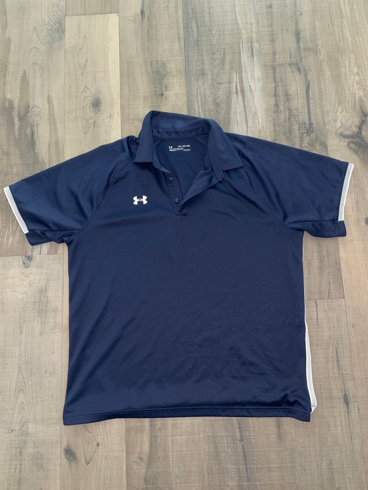Blue Under Armour Golf Shirt