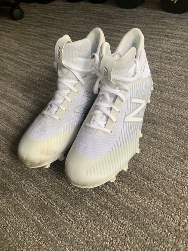 White Men's Size 9.0 New Balance Freeze Cleats