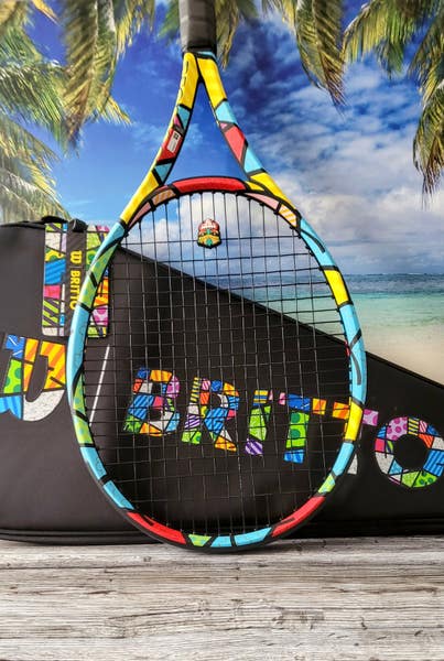 完売品【美品】WILSON ULTRA100 romero britto NEW Wilson X Ultra 100 v3 Romero Britto Limited Edition Tennis