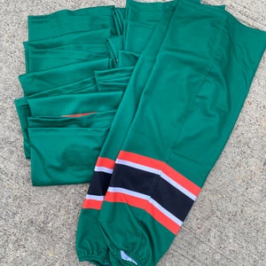 TEAM SET SP Edge Style Pro Stock Hockey Socks Green KC Mavericks 4126