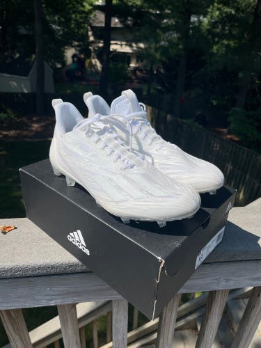 New White Adizero Football/Lacrosse Cleats