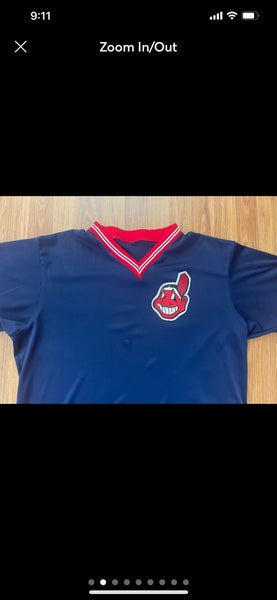Majestic Cleveland Indians MLB Baseball Super Vintage 1980s Size 2XL XXL Baseball Jersey!