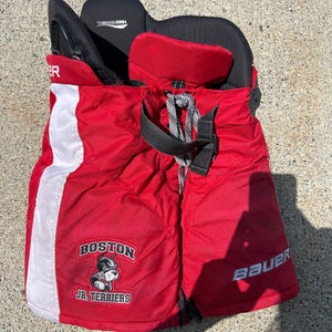 Used Junior Bauer Nexus Boston Jr. Terriers Hockey Pants (Size: Large)