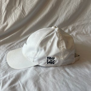 White Nike Swoosh Strapback Hat