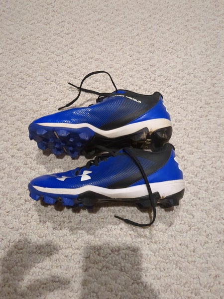 Under Armour Boys' Leadoff Low RM Jr. Baseball Cleats - Blue, 5.5