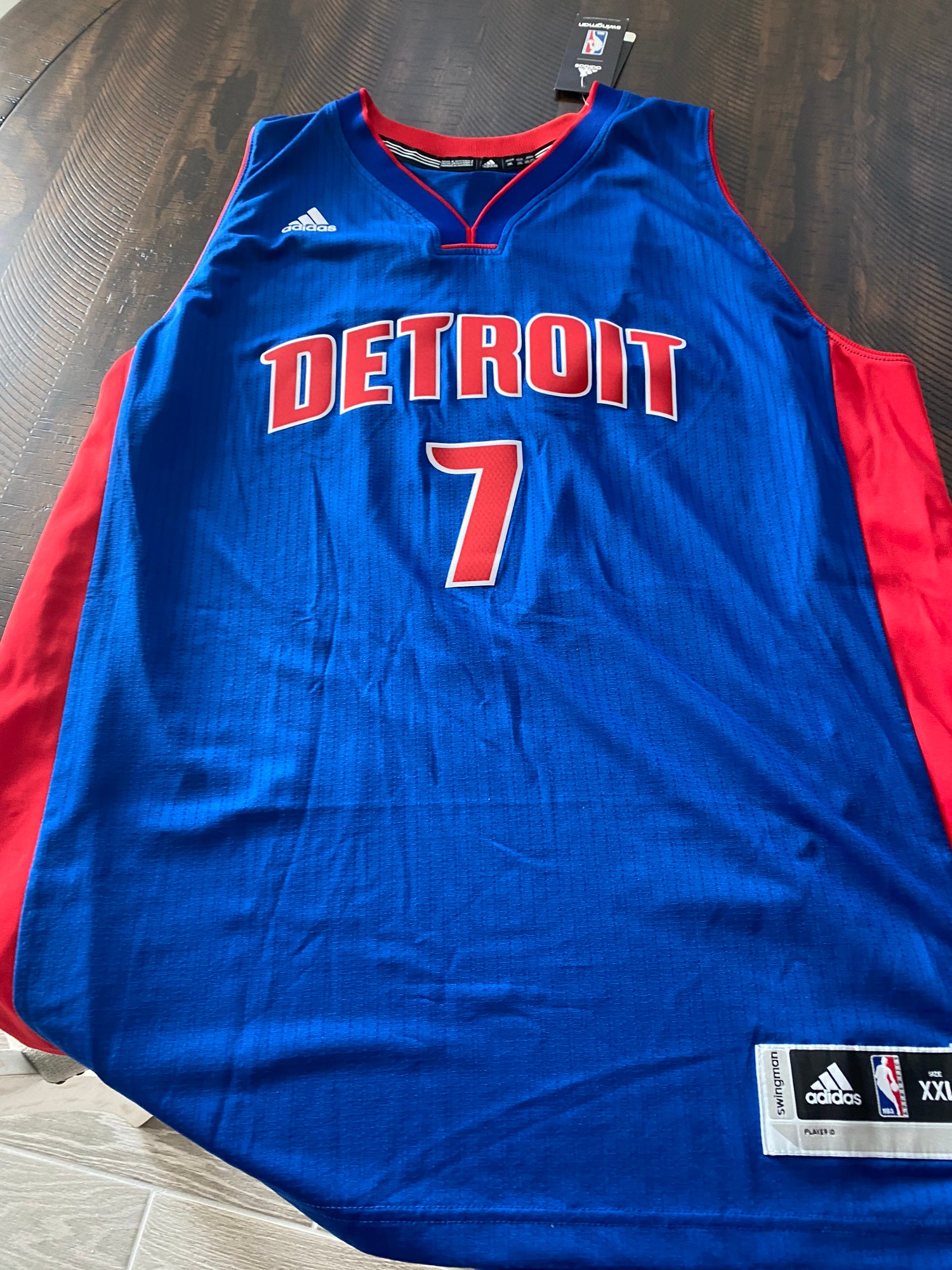 Nike Swingman Detroit Pistons Reggie Jackson Jersey Brand New Size Medium