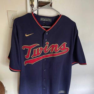 New Nike MLB Minnesota Twins Alternate Navy Baseball Jersey Mens Large L  NWOT