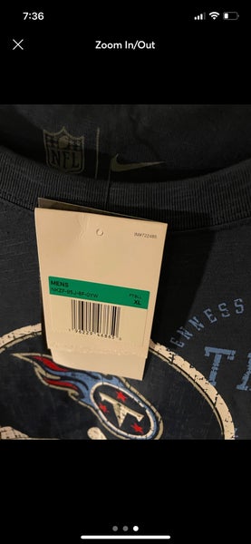 outlet USA shop Tennessee Titans Nike Men's for NFL Tennessee legacy Shirts  LS Titans tee XL sale 