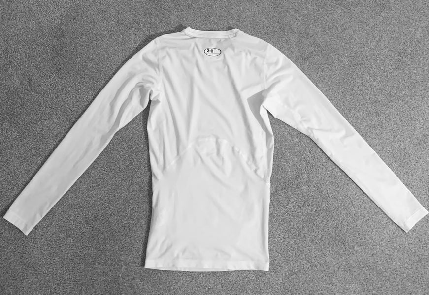 Under Armour HeatGear Armour Long Sleeve Mens Compression Top - White