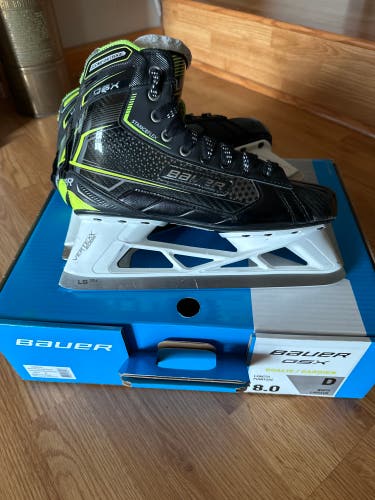 Used Bauer Regular Width  Size 8 GSX Hockey Goalie Skates