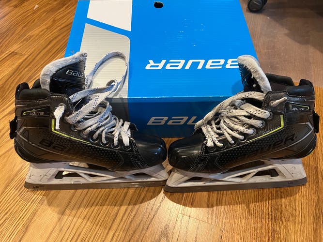 Used Bauer Regular Width Size 5.5 Elite Hockey Goalie Skates