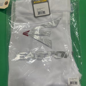 White Youth New Large Easton Game Pants