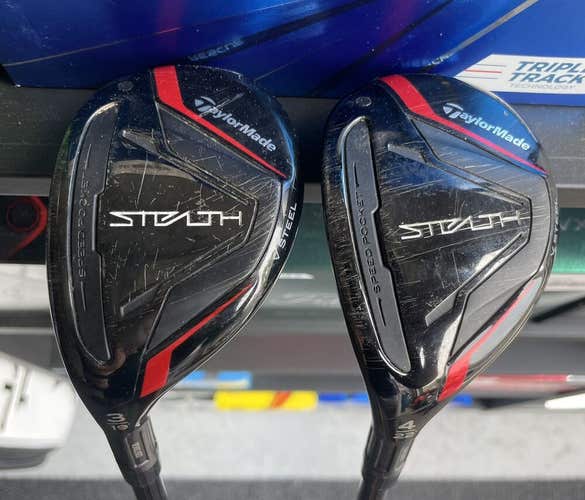Taylormade Stealth 3 And 4 Hybrid Set Ventus 7S Stiff Shafts Left Handed