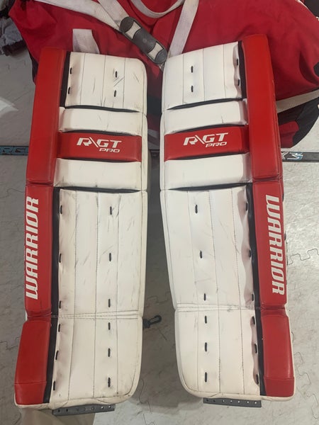 Used 34" + 1.5 " Warrior Ritual GT Pro Goalie Leg Pads Pro Stock