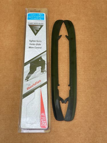 Black DLC Flare Blades Skate Runners -  296 Bauer Light Speed Edge