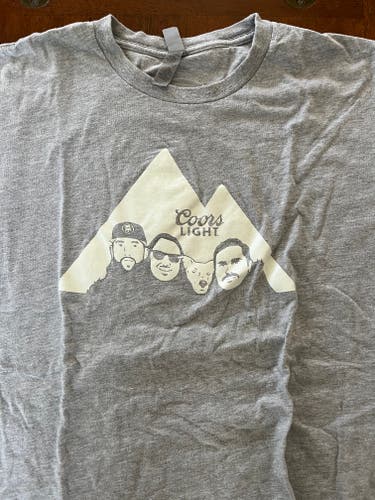 Pardon My Take Coors Light Gray New Large Men's Shirt