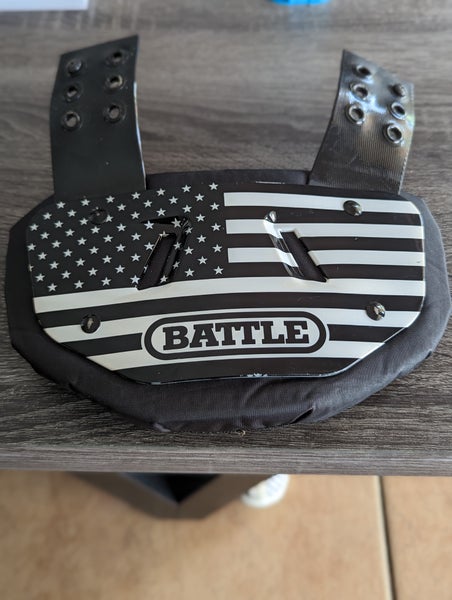 Battle Football American Flag Youth Used Backplate