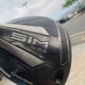 Used Men's TaylorMade SIM Max Right Driver Regular 10.5