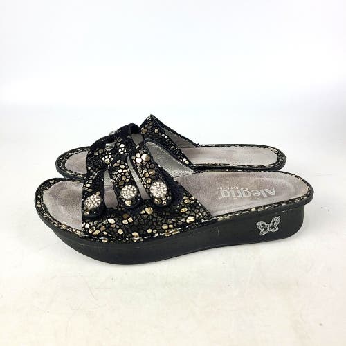 Alegria Women Kacee Slide Sandals FIO-780 Black Gray Size: 36 / 6